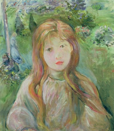 Little Girl at Mesnil by Berthe Morisot